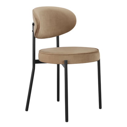 DUS-CC2-04379 Grade-B Dusk Mia Set of 4 Dining Chairs - Latte RRP £258.00