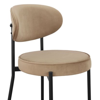 DUS-CC2-04379 Grade-B Dusk Mia Set of 4 Dining Chairs - Latte RRP £258.00