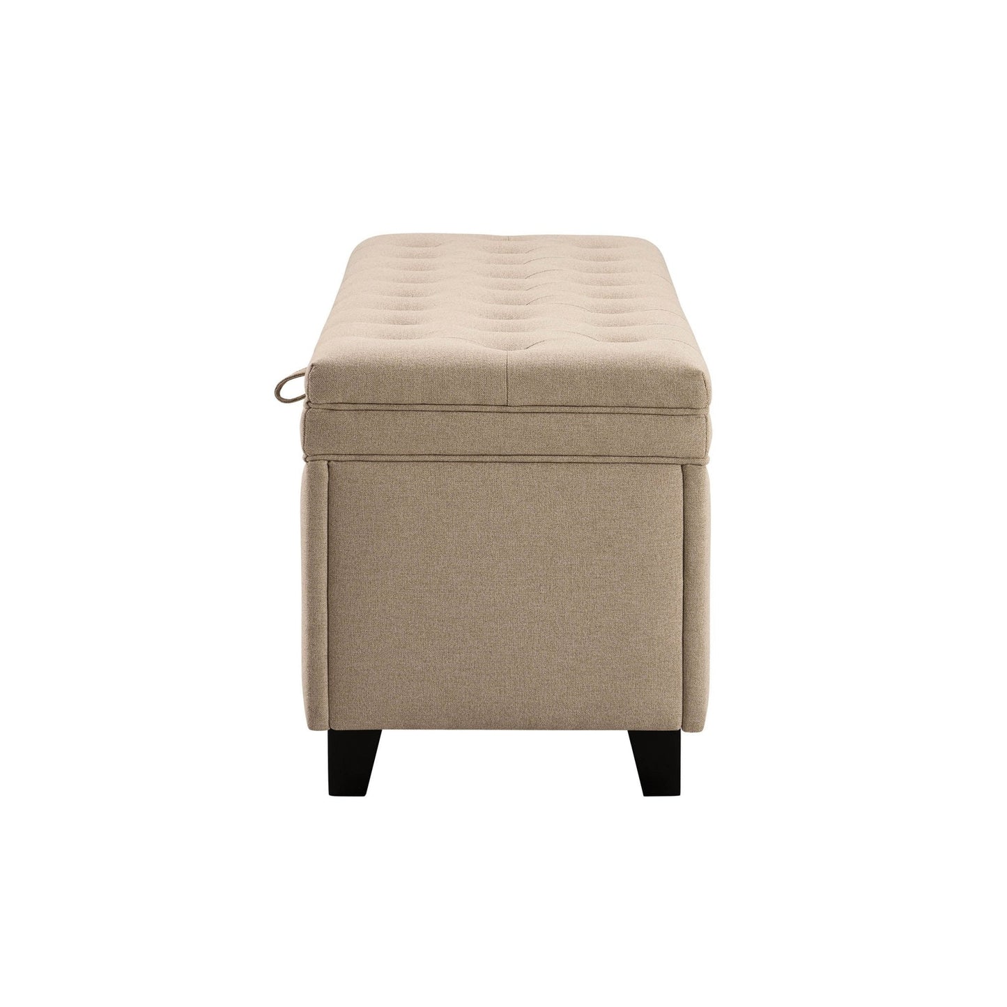 DUS-CC2-04086 Grade-B Dusk Middleton Button Back Storage Ottoman - Oatmeal RRP £179.00