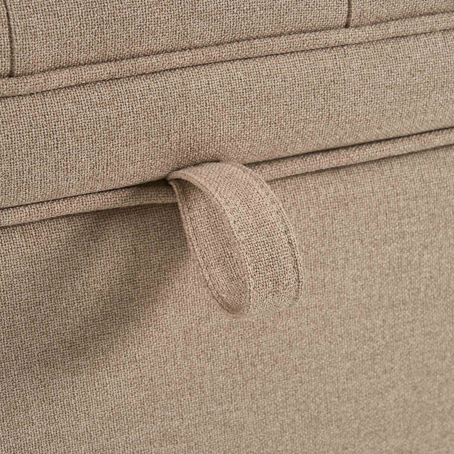 DUS-CC2-04086 Grade-B Dusk Middleton Button Back Storage Ottoman - Oatmeal RRP £179.00