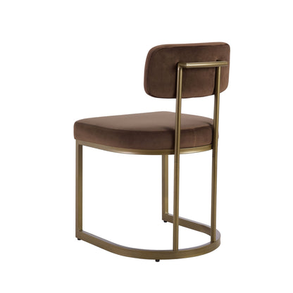 CCG-STO-00472 Grade-B Dusk Mollie Set of 2 Dining Chairs - Cappuccino RRP £134.00