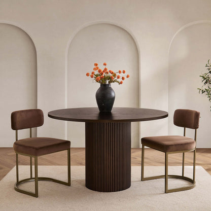 CCG-STO-00472 Grade-B Dusk Mollie Set of 2 Dining Chairs - Cappuccino RRP £134.00