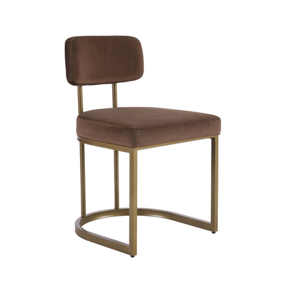 CCG-STO-00472 Grade-B Dusk Mollie Set of 2 Dining Chairs - Cappuccino RRP £134.00