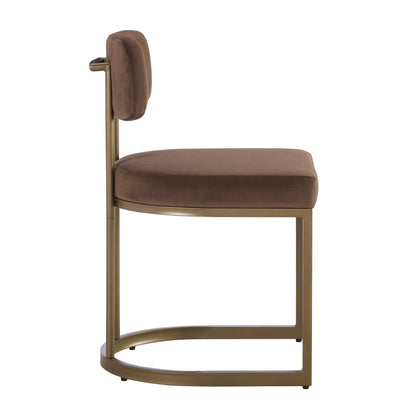 CCG-STO-00472 Grade-B Dusk Mollie Set of 2 Dining Chairs - Cappuccino RRP £134.00