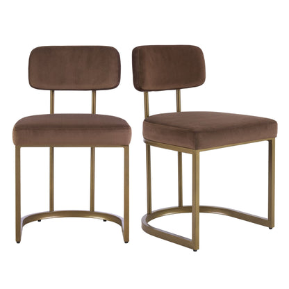 CCG-STO-00472 Grade-B Dusk Mollie Set of 2 Dining Chairs - Cappuccino RRP £134.00