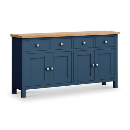ROS-OUT-00330 Grade-C1 Roseland Furniture Farrow Navy Extra Large Sideboard RRP £399.95