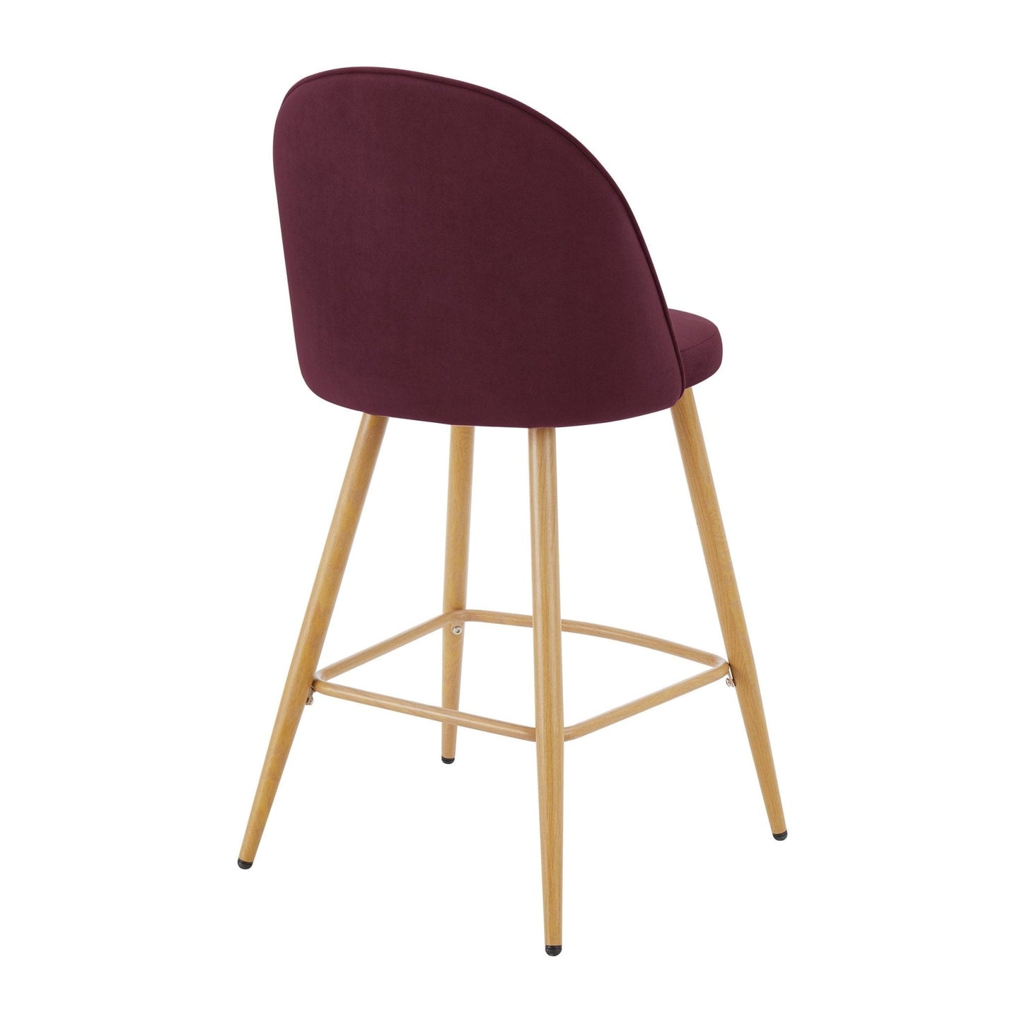 Dusk Iris Set Of 2 Barstools Berry Natural