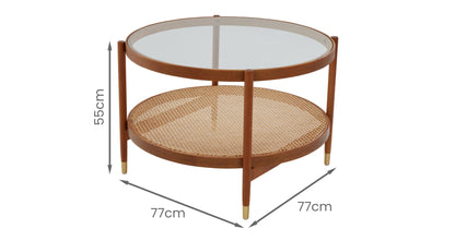 CCY-STO-00339 Grade-C1 DFS Nario Natural Oak Coffee Table RRP £269