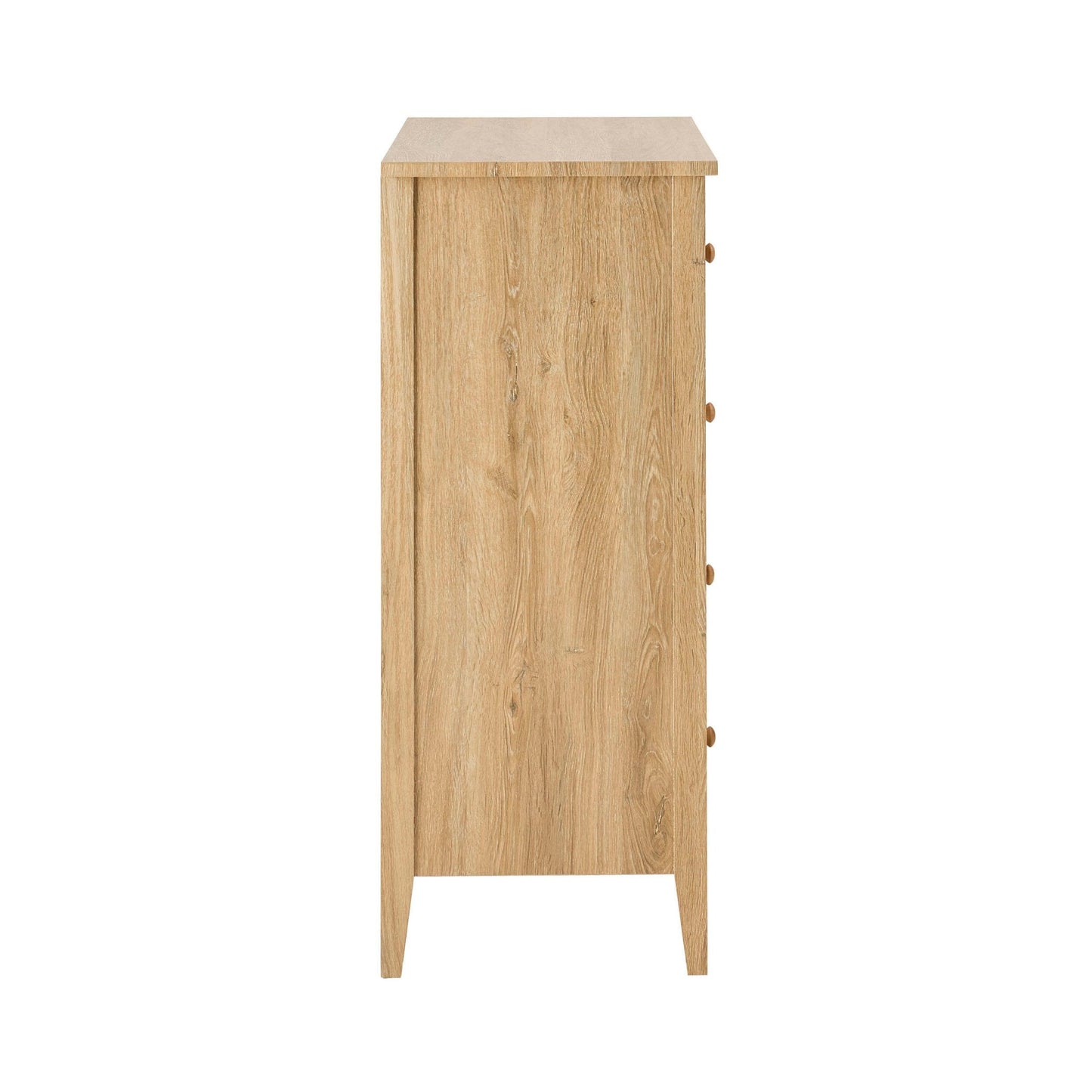 DUS-CC2-03450 Grade-B Dusk Nell 5 Drawer Chest - Light Wood RRP £199.00