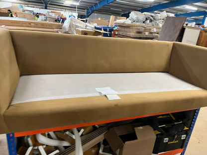 SWO-AP-32216 Grade-BER-DOA Nero Four Seater in Biscuit Easy Velvet, Light Legs RRP £1659