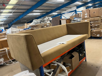 SWO-AP-32216 Grade-BER-DOA Nero Four Seater in Biscuit Easy Velvet, Light Legs RRP £1659