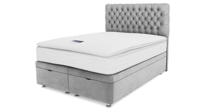 DFS-HO2-02750 Grade-B DFS Claxby King Size Ottoman Bed Base in Silver RRP £1149