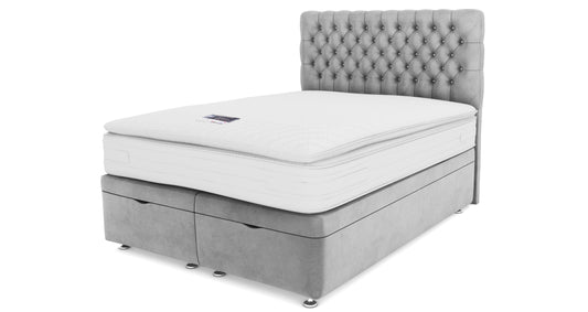 DFS-HO2-02853 Grade-B DFS Claxby King Size Ottoman Bed Base in Silver RRP £1149