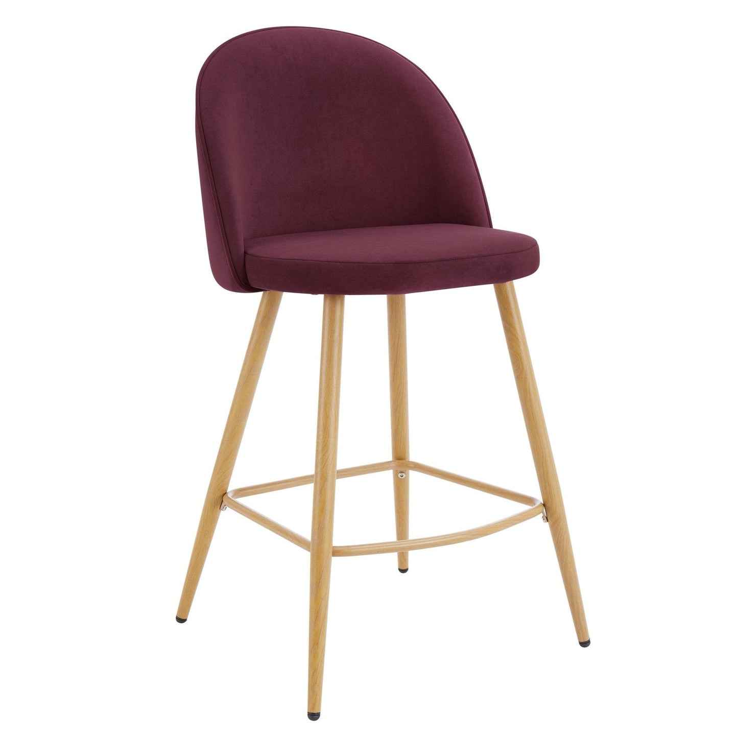 Dusk Iris Set Of 2 Barstools Berry Natural