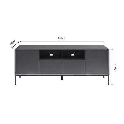 DUS-GOL-03441 Grade-B Dusk Nova 140cm TV Unit - Taupe RRP £169