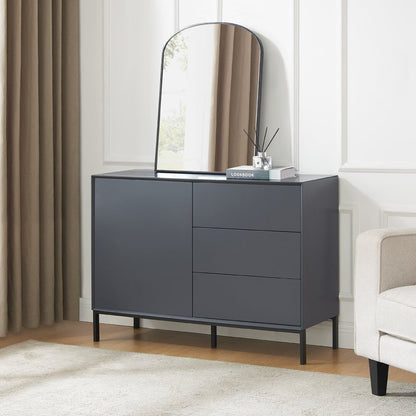 DUS-GOL-05865 Grade-B Dusk Nova Small Sideboard with Drawers - Charcoal RRP £189