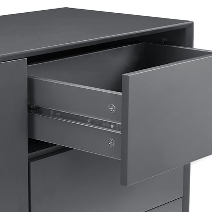 DUS-GOL-06198 Grade-B Dusk Nova Small Sideboard with Drawers - Charcoal RRP £189