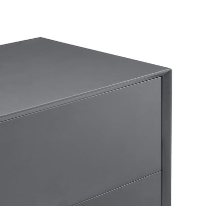 DUS-GOL-03533 Grade-B Dusk Nova Small Sideboard with Drawers - Charcoal RRP £189