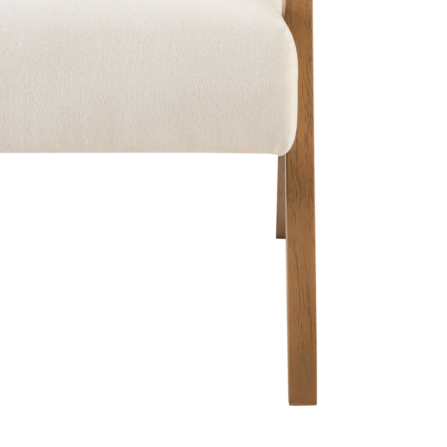 DUS-CC2-03386 Grade-B Dusk Nyla Accent Chair - Cream Linen RRP £170.00