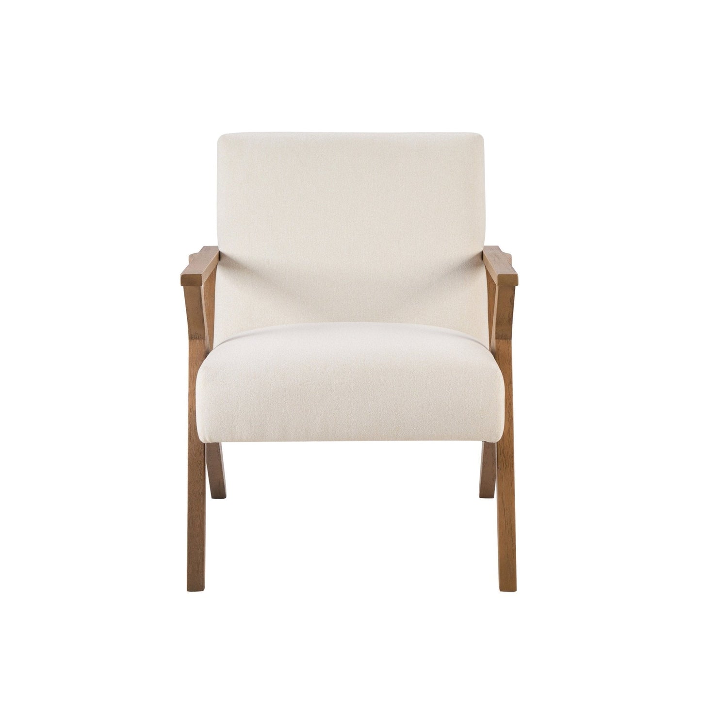 DUS-CC2-03386 Grade-B Dusk Nyla Accent Chair - Cream Linen RRP £170.00