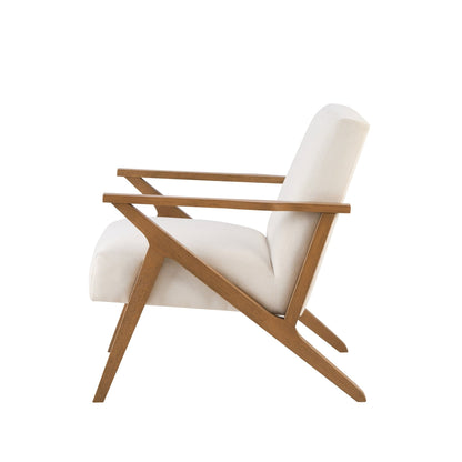 DUS-CC2-03386 Grade-B Dusk Nyla Accent Chair - Cream Linen RRP £170.00