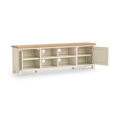 ROS-OUT-00662 Grade-C1 Roseland Furniture Farro Cream XL 190cm TV Unit RRP £249.95