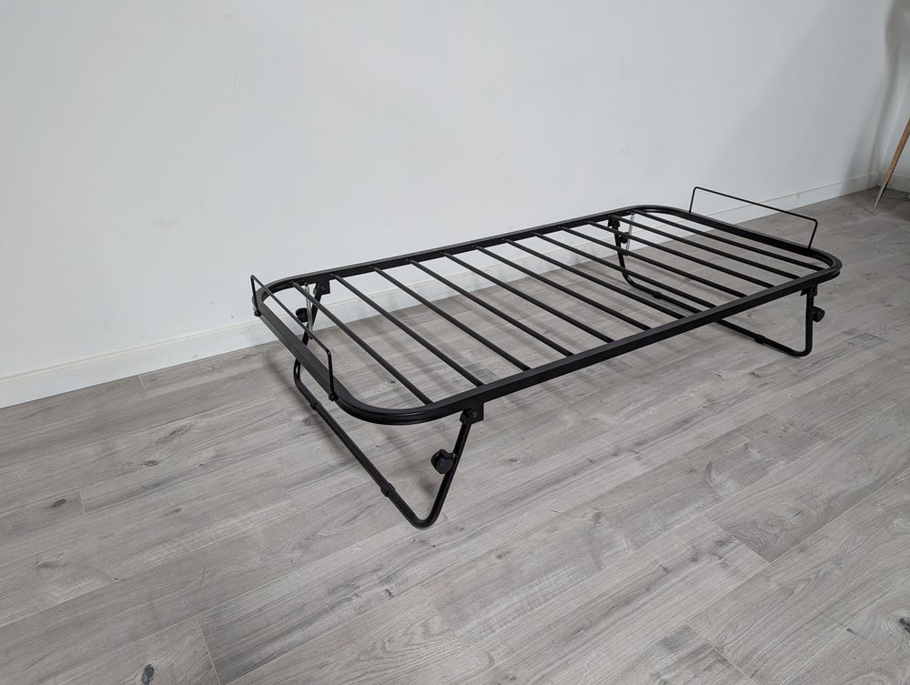 DRE-BED-00118 Grade-B Dreams Oliver Guest Bed Matt Black RRP £225.00
