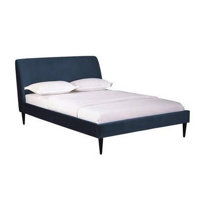 DFS-NEW-06245 Grade-A DFS Comida Super King Bedframe Velvet In Blue RRP £269