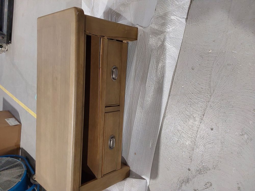 BFW-GOL-00939 Grade-DOA Big Furniture Warehouse Holcombe 110cm Smoked Oak TV Stand RRP £220