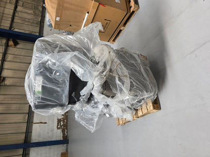 SOF-APM-00839 Grade-BER Sofology Laurence Armless 1.5 Loveseat Chair Le Mans Fossil Grey RRP £899