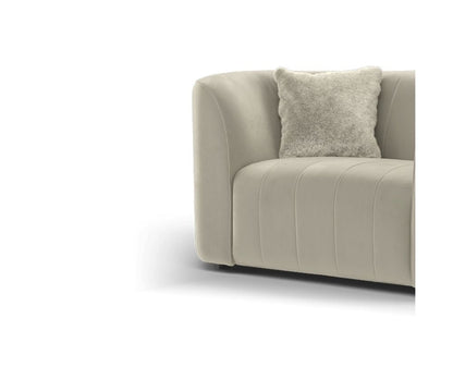 SOF-CHA-01129 Grade-BER Sofology The Fitzrovia Armchair in Matt Velvet Stone Mix Without Trim RRP £519