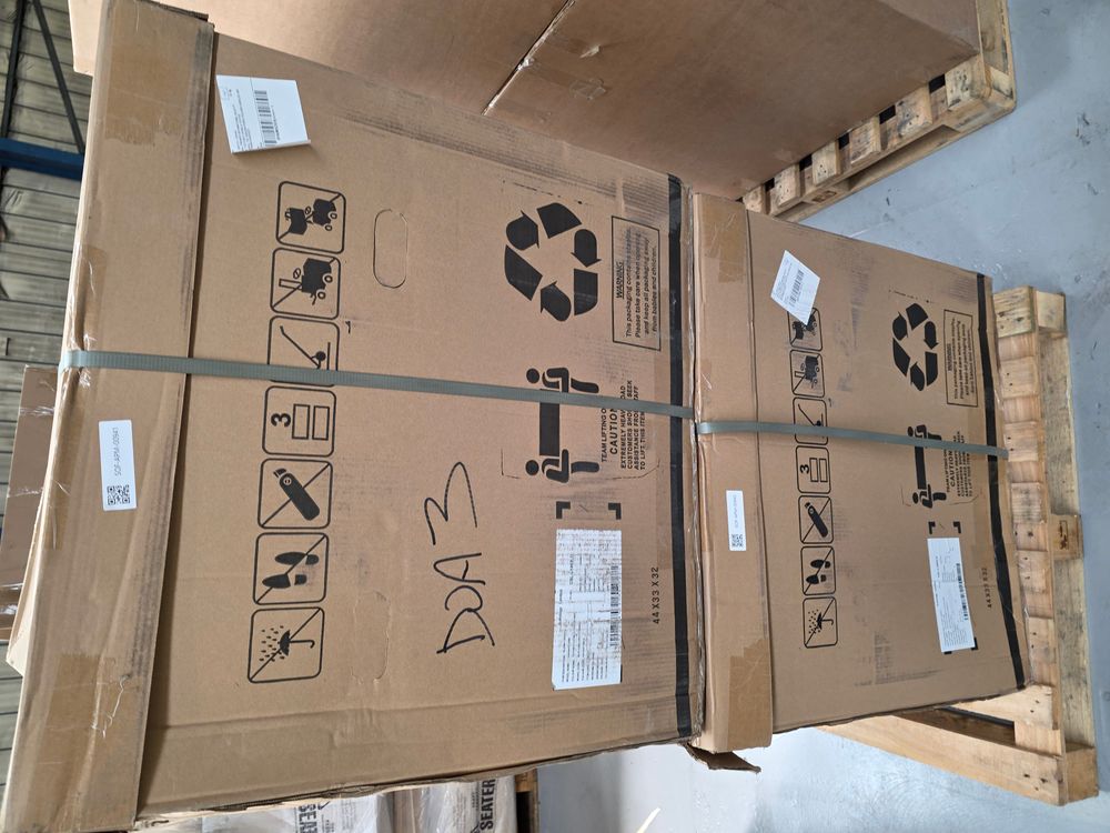 Lot of 2 x Sofology Horizon Armless Power Seats in Oyster Good and Boxed (ref SOF-APM-A-10477) Total RRP £1598