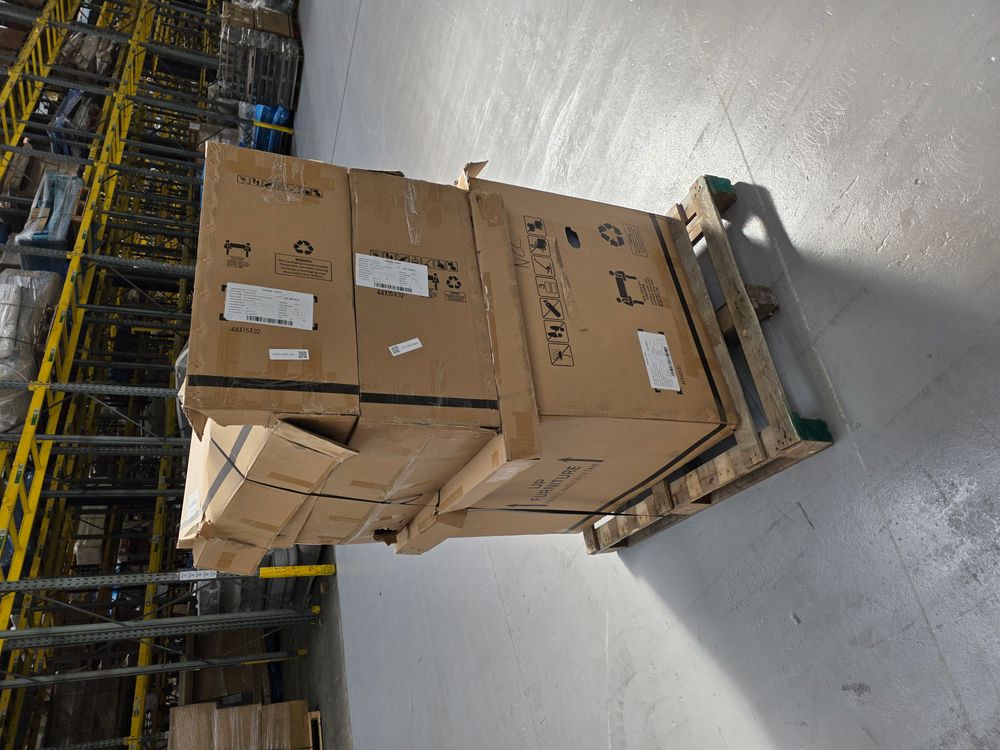 SOF-APM-00859 Grade-BER-DOA Sofology Plaza Armless Chair Relaxed Chenille Denim for Power Recline and Headrest RRP £899