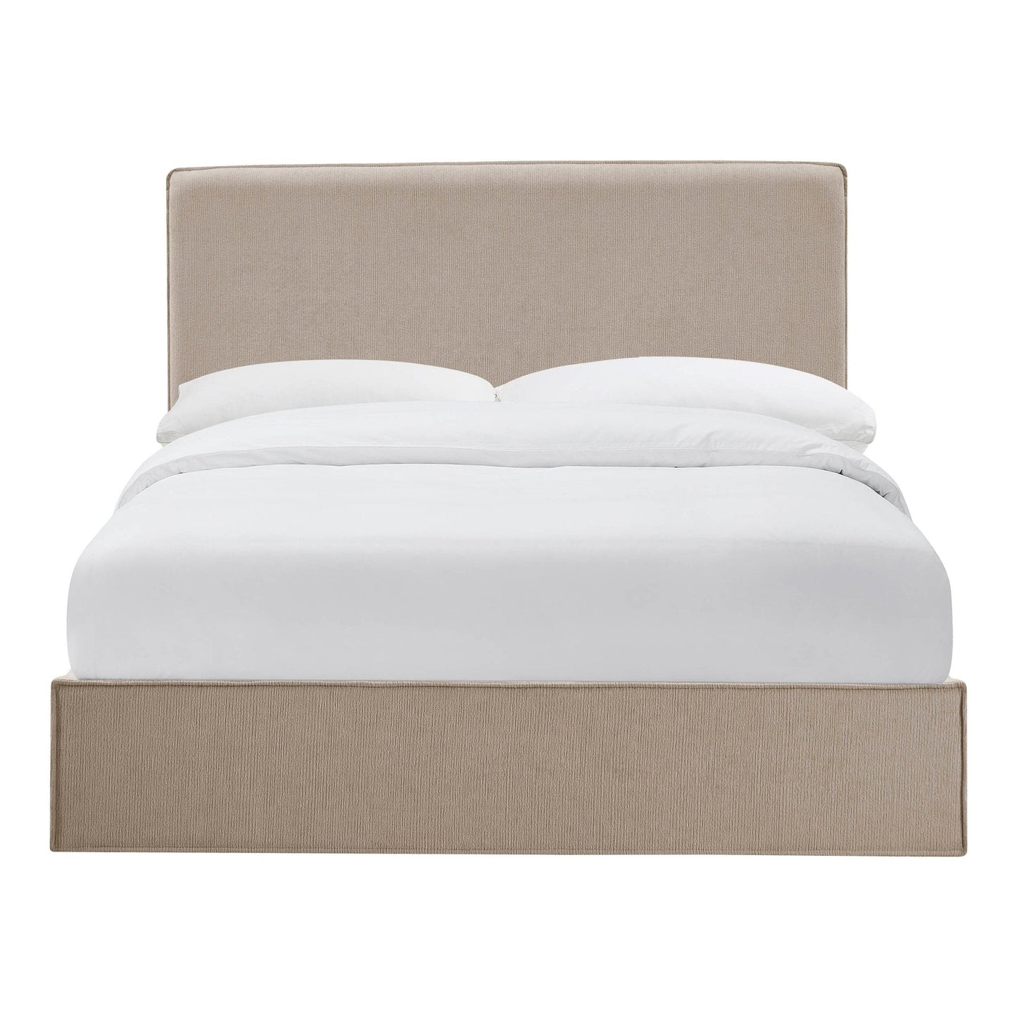 DUS-CC2-03996 Grade-B Dusk Oslo Double Ottoman Storage Bed - Textured Oatmeal RRP £319.00