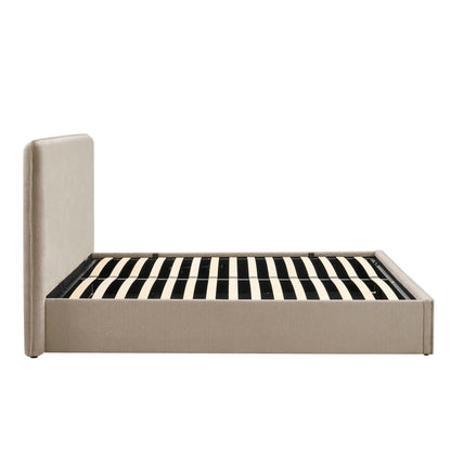 DUS-CC2-03996 Grade-B Dusk Oslo Double Ottoman Storage Bed - Textured Oatmeal RRP £319.00