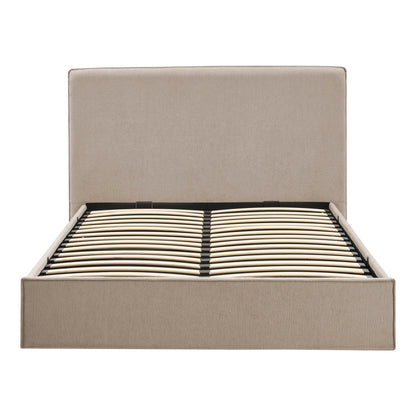 DUS-CC2-03996 Grade-B Dusk Oslo Double Ottoman Storage Bed - Textured Oatmeal RRP £319.00