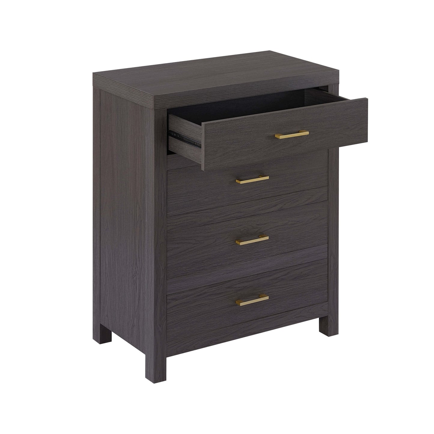 DUS-GOL-04435 Grade-B Dusk Piper 4 Drawer Chest - Dark Wood RRP £179