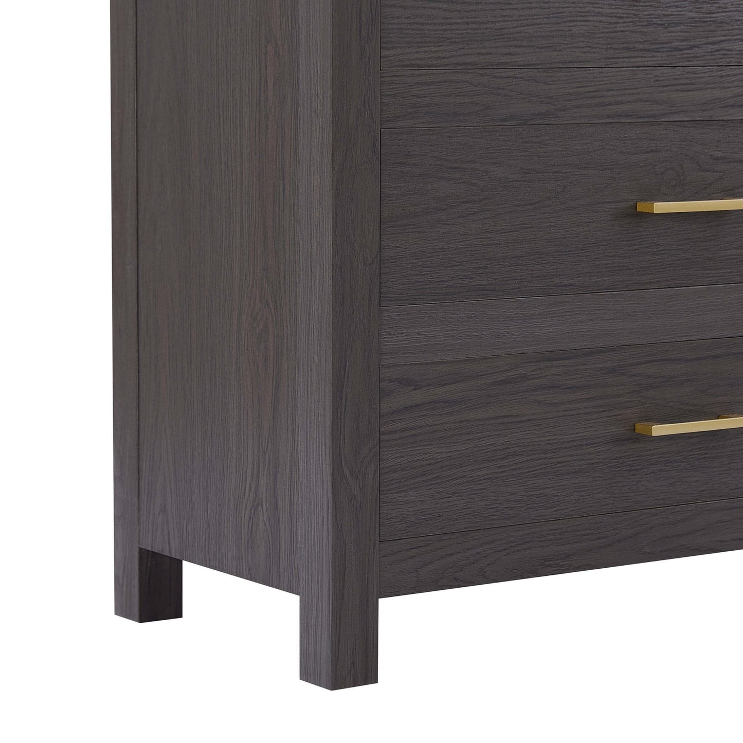 DUS-GOL-04435 Grade-B Dusk Piper 4 Drawer Chest - Dark Wood RRP £179