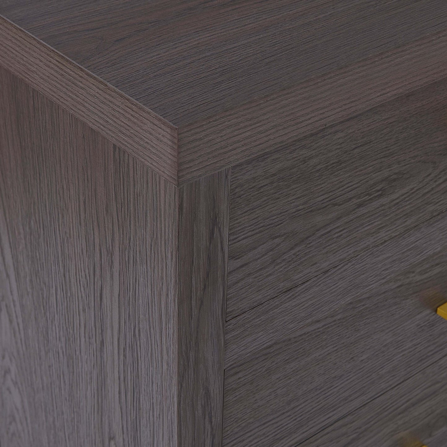 DUS-GOL-04435 Grade-B Dusk Piper 4 Drawer Chest - Dark Wood RRP £179