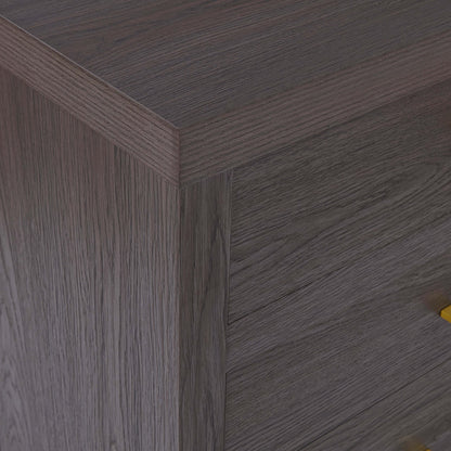 DUS-GOL-04435 Grade-B Dusk Piper 4 Drawer Chest - Dark Wood RRP £179