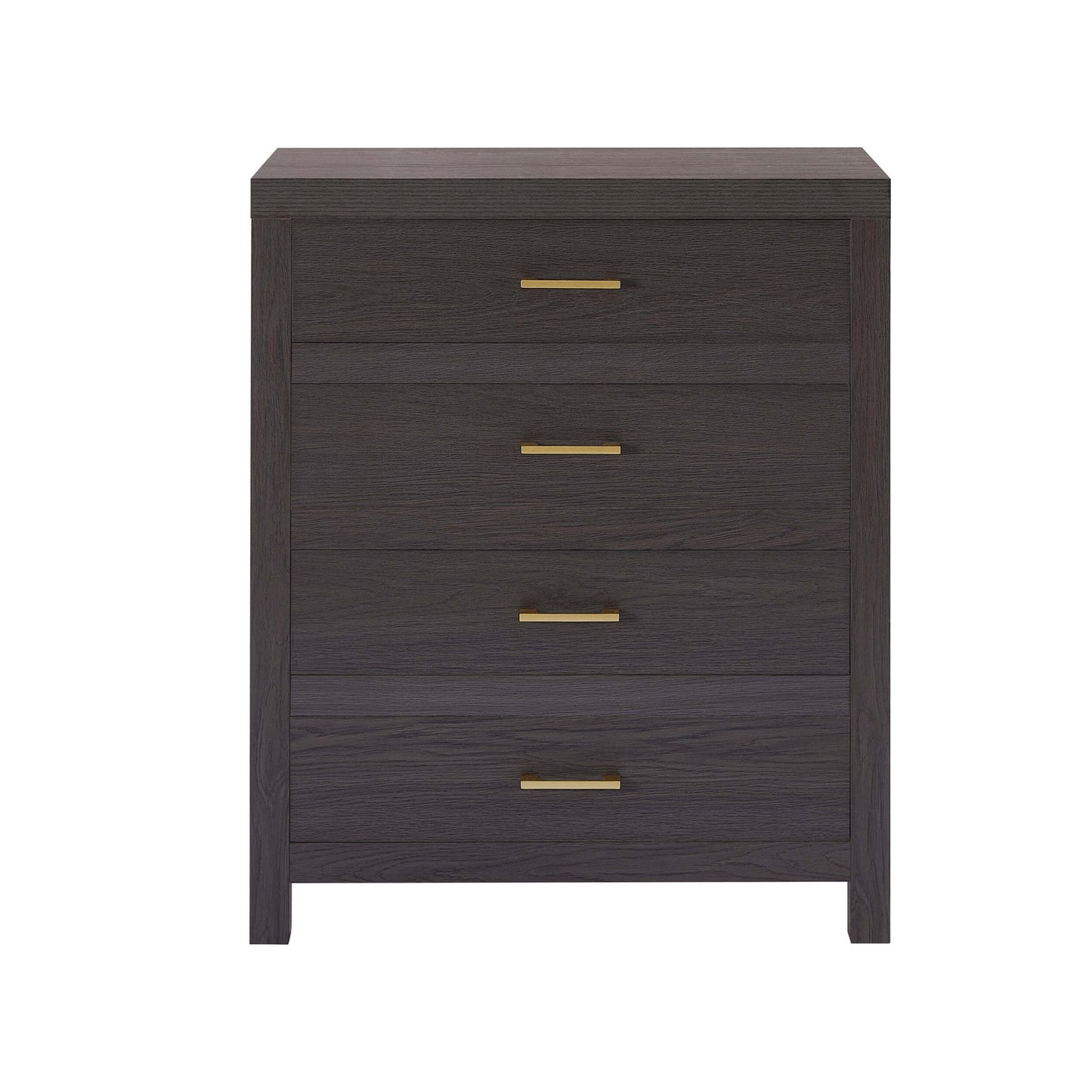 DUS-GOL-04435 Grade-B Dusk Piper 4 Drawer Chest - Dark Wood RRP £179