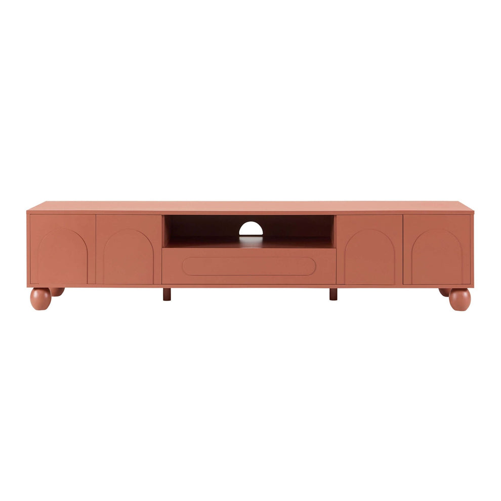 DUS-CC2-04809 Grade-B Dusk Rachel Arch Front Tv Unit for TVs up to 75" - Terracotta RRP £189.00