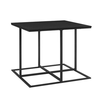 DUS-GOL-07459 Grade-B Dusk Polly Space Saving Dining Table and Chairs - Black RRP £126