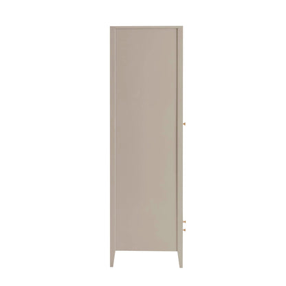 DUS-CC2-03998 Grade-B Dusk Poppy 2 Door Wardrobe with Drawer - Taupe RRP £269.00