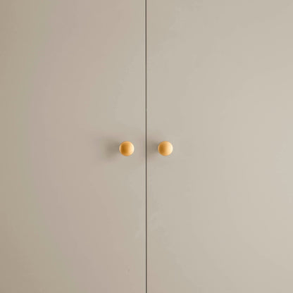 DUS-CC2-03998 Grade-B Dusk Poppy 2 Door Wardrobe with Drawer - Taupe RRP £269.00