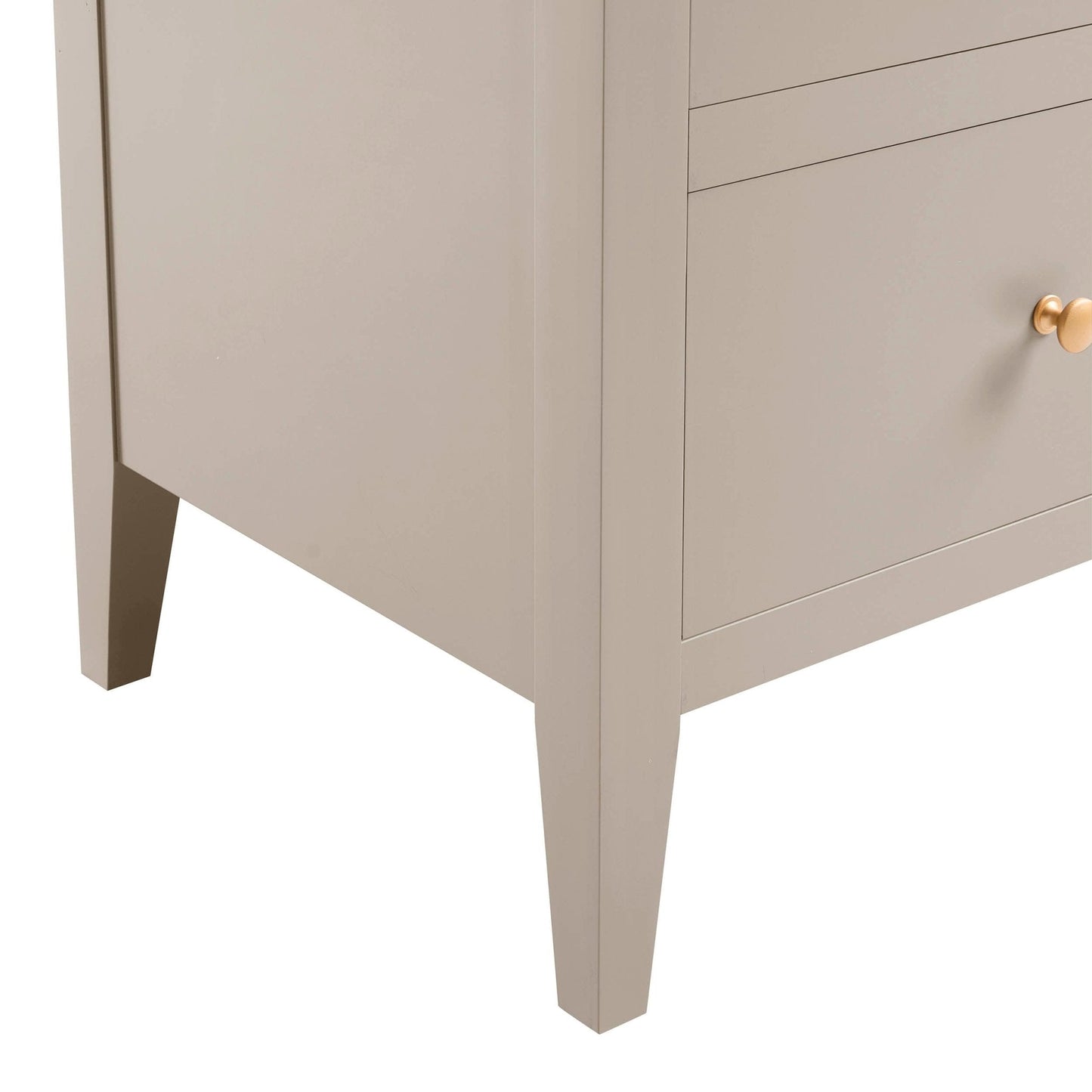 DUS-CC2-03268 Grade-B Dusk Poppy 2 Drawer Bedside Table - Taupe RRP £89.00