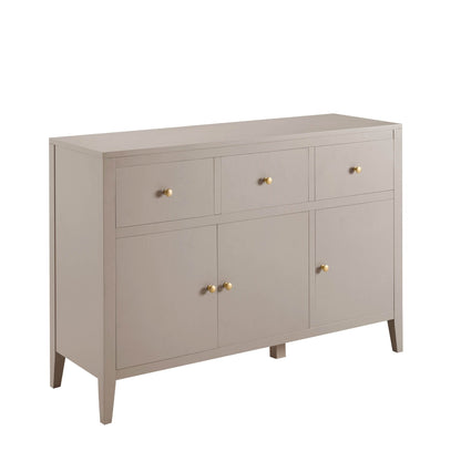 DUS-CC2-04855 Grade-C1 Dusk Poppy 3 Door Sideboard with Drawers - Taupe RRP £209.00