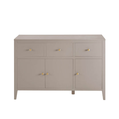 DUS-CC2-04855 Grade-C1 Dusk Poppy 3 Door Sideboard with Drawers - Taupe RRP £209.00