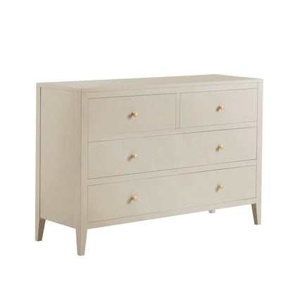 DUS-GOL-04842 Grade-B Dusk Poppy 4 Drawer Chest - Cream RRP £209