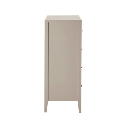 DUS-CC2-04103 Grade-B Dusk Poppy 5 Drawer Chest - Taupe RRP £199.00